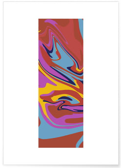 Affiche Abstract Pop Color | A3 : 29,7x42cm