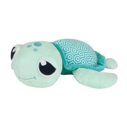 Ma Petite Carapace Peluche Tortue Lumineuse Naturelle +/- 25 cm - Chargeable a la lumiere, fonctionne sans pile.