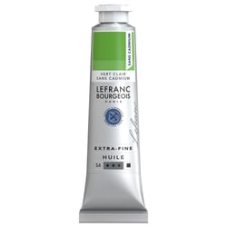 Peinture à l'huile - Extra-fine - Vert clair sans cadmium - 896 - Lefranc Bourgeois - 40ml