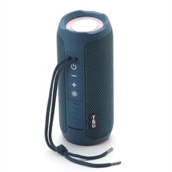 Enceinte Bluetooth Portable Étanche LED Autonomie Longue FM TF USB Bleu YONIS