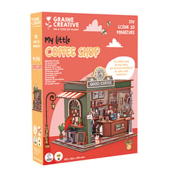 Vitrine bois 3D - Coffee shop