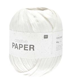 Pelote Creative Paper – Rico Design : Le Fil Idéal pour Vos Créations en Papier 01 Blanc