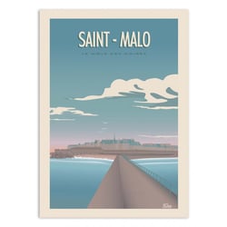 Affiche 30x40 cm - Saint Malo - Turo