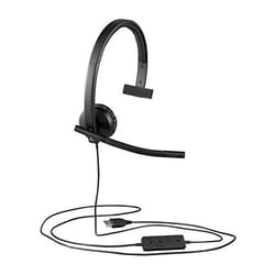 Micro-casque mono filaire LOGITECH USB Headset H570E - Noir
