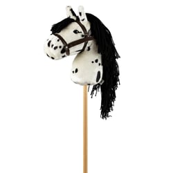Tête de cheval blanc tacheté à chevaucher - ByAstrup