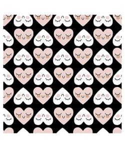 Tissu coton chouchou de 150 cm de largeur 0 Noir vendu par 50 cm