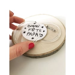 Set 3 badges personnalisables 6 cm - Artemio
