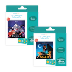 Pack 2 livres audio Disney interactifs À écouter sur les conteuses Ma Fabrique à Histoires ou FLAM - Défi vilain : Echappe à Scar + Echappe à Ursula