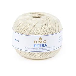 Pelote de laine - 100% coton - Ecru - DMC - Petra - Grosseur 5