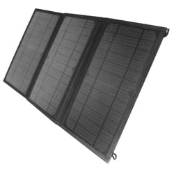 Chargeur Solaire Universel USB + USB-C 18W Pliable et Étanche Noir