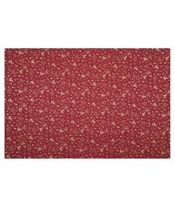 Tissu coton Noël Rênes de 140 cm de largeur splendide rouge vendu par 50 cm