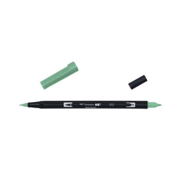 Lot de 6 feutres double pointe pinceau - TOMBOW - Vert houx - ABT Dual Brush Pen