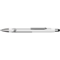 Stylo à bille - Blanc/Argent - Encre Bleue - Avec stylet tactile pour tablettes smartphone - Schneider - Epsilon Touch