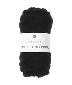 Laine à feutrer créative CREATIVE FUN FELTING WOOL - Rico design 10 Noir