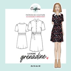 Patron Craftine Robe Grenadine - Format Papier
