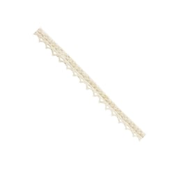 MégaCréa DIY - Ruban dentelle en coton écru pointe 1 cm x 2 m