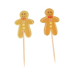 Cupcake Toppers Bonshommes Pain d'Epices (x12)