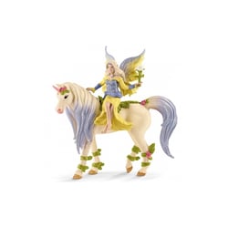 70565 Fée Sera avec la licorne aux fleurs - Schleich - Beige