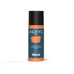 Peinture acrylique - Orange - Tous supports - Opaque - Indélébile - Darwi - 80ml