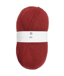 Fil de laine à tricoter Creative Soft Wool Aran - 100GR - Rico Design 34 Rouge