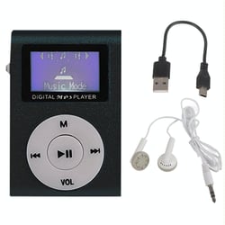 Lecteur MP3 Compact Écran Argent Autonomie Longue Pratique USB Plug Play Noir YONIS