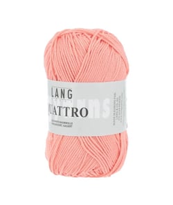 Fil à tricoter 100% coton QUATTRO - Lang Yarns 29 Rose
