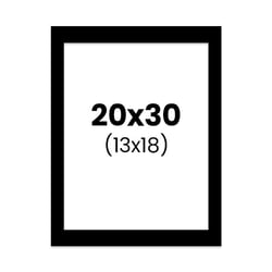 Passe-partout - Noir - 20x30cm - Photo 13x18cm - Pour cadre - Encadrement