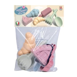 Moules à sable pour bonbons avec pelle et râteau, 6 pièces