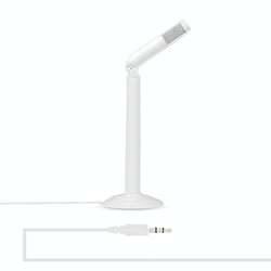 Microphone Stéréo Portable Haute Qualité Pour Enregistrement Et Diffusion Blanc YONIS