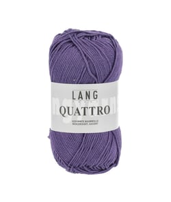 Fil à tricoter 100% coton QUATTRO - Lang Yarns 46 Violet