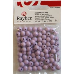 Rayher - Perle en bois Lilas Ronde Ø 8 mm 82 pièces