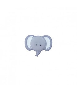 Carte de 2 boutons Tête d'Elephant 20mm - Union Knopf Gris