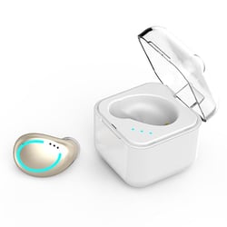Ecouteurs Bluetooth 5.0 Mini Intra-Auriculaires Sans Fil Or Etanche IP7 Or YONIS