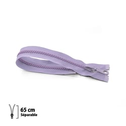 Fermeture éclair Z54 - moulée 6mm Séparable - 65 cm