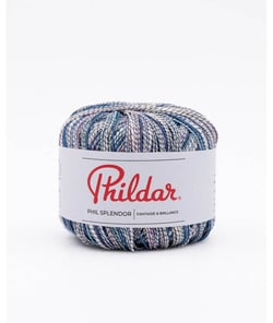 Fil de coton à tricoter Phil Splendor - Phildar Bleu