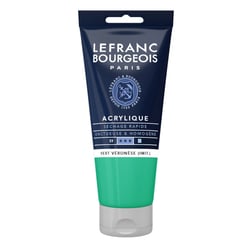 Peinture Acrylique en tube vert veronese imitation 80ml Lefranc & Bourgeois