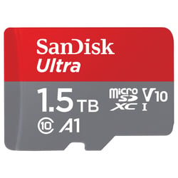 Carte mémoire SANDISK Ultra microSDXC UHS-I - 1.5 To - Adaptateur SD - Classe A1