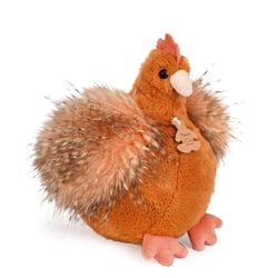 Peluche Poule Poulette rousse 20 cm - Histoire d'Ours