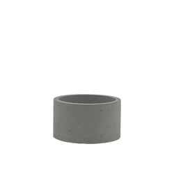 Pot à bougie en béton gris 200 ml