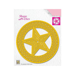 Matrice de découpe Nellie's Choice - Étoile en cercle - 11,3 x 11,3 cm