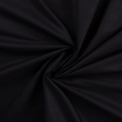 Tissu Coton satiné uni Noir