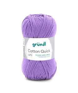 Fil à tricoter COTTON QUICK UNI - Gründl - PPSC - certifié Oeko-Tex 142 Violet