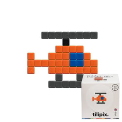 Kit mosaïque DIY pixel art - Hélicoptère - Classique