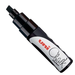 Posca - Marqueur Noir chalk (craie) biseauté large
