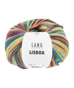 Pelote de Coton à tricoter LISBOA - 100gr – Lang Yarns - 100% coton, légèreté et éclat inspirés du Portugal 07 Multicolore