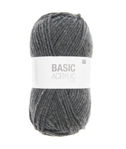 Pelote de laine à tricoter BASIC ACRYLIC CHUNKY - 100GR - Rico Design 011 Gris
