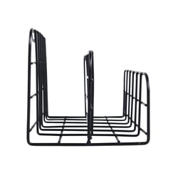 Etagère en fil de fer, 2 compartiments, noir, 20x10x10cm