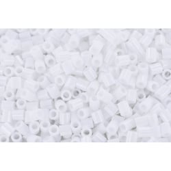 MégaCréa DIY - 1 000 perles à repasser MIDI (Ø5 mm) blanche