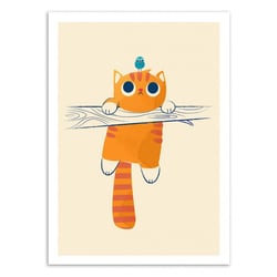 Affiche 30x40 cm - Fat cat, little bird - Jay Fleck