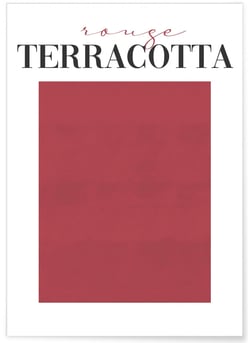 Affiche Rouge Terracotta | A3 : 29,7x42cm